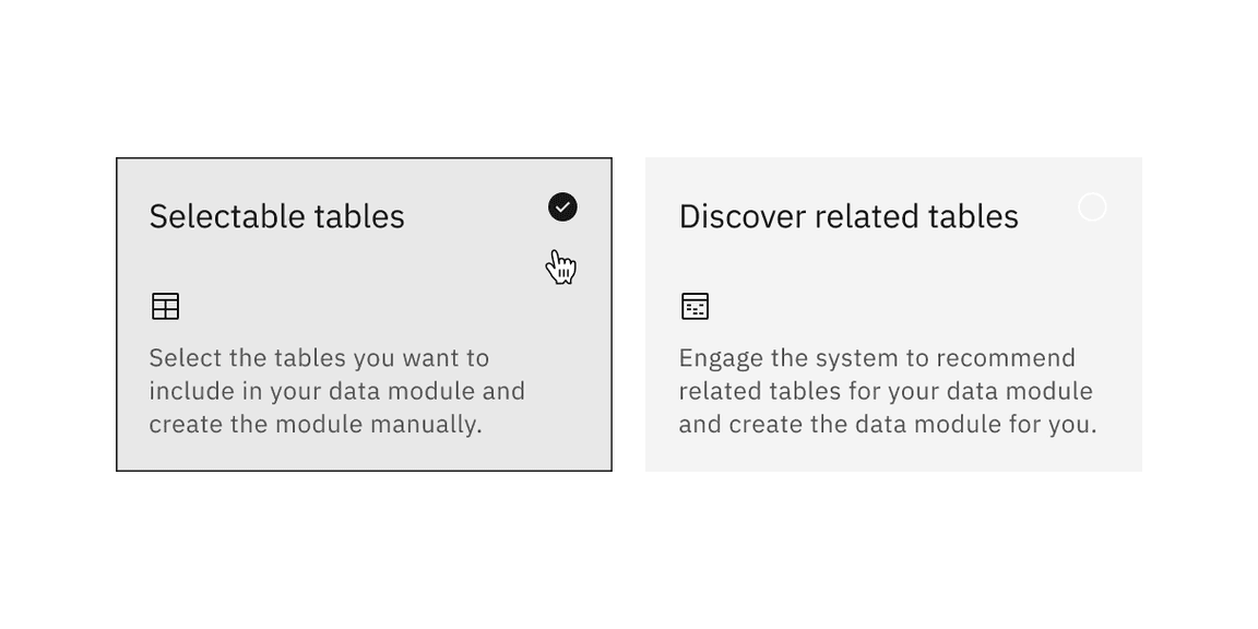 Single-select tile with the feature flag disabled